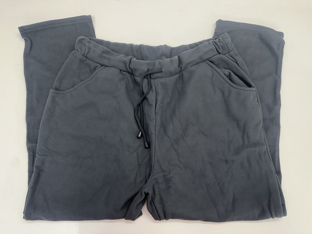 Damart Womens Trouser Pants Plus Size 18/20 Charcoal Gray Micro Fleece NWTs